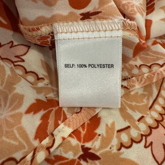 Rose & Olive Patterned Blouse - Orange and Cream - Picture 6 of 6